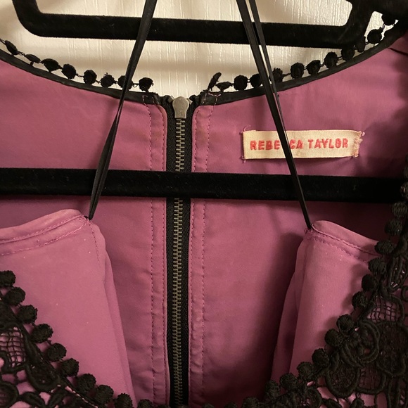 💜GUC - Rebecca Taylor Lace Overlay Shift Dress - Picture 6 of 8